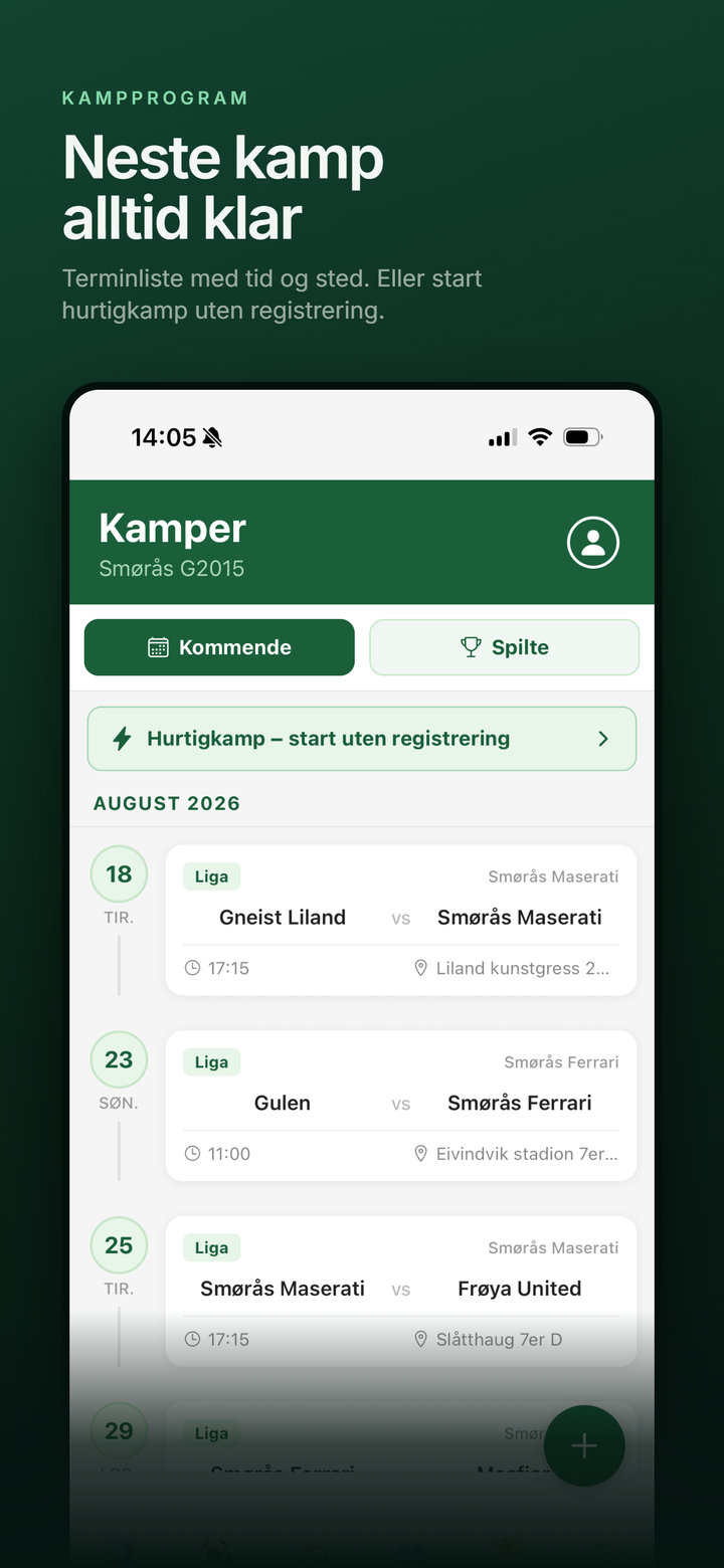 Neste kamp alltid klar