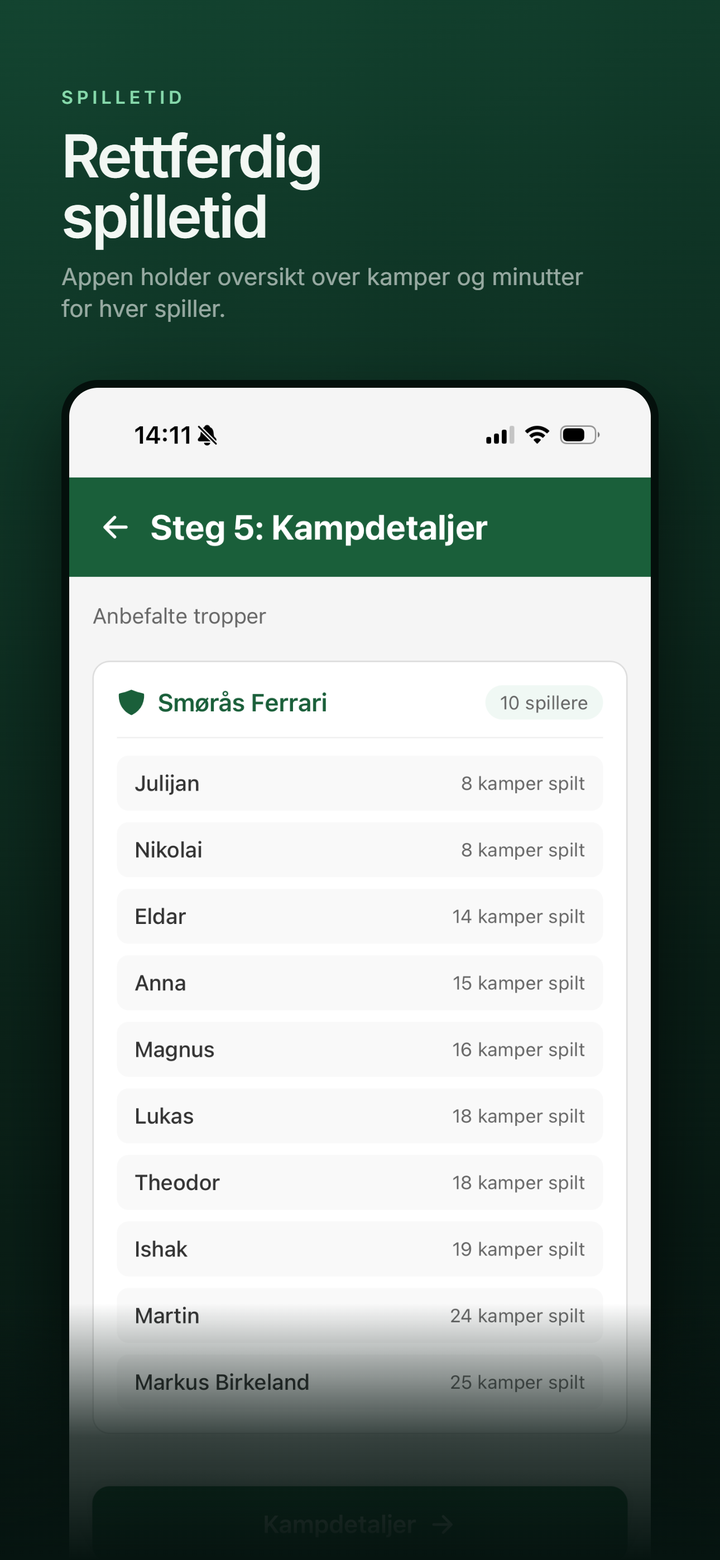Rettferdig spilletid